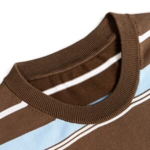 Cotton T-shirt basic striped