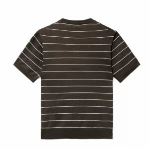 Cotton polo T-shirt striped print