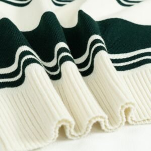 Cotton T-shirt striped print