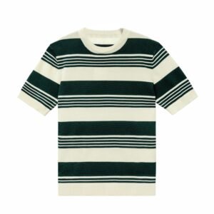 Cotton T-shirt striped print
