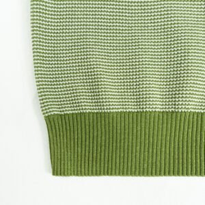 cashmere T-shirt 1/4 zip crochet
