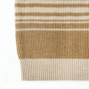 Cashmere pullover striped print