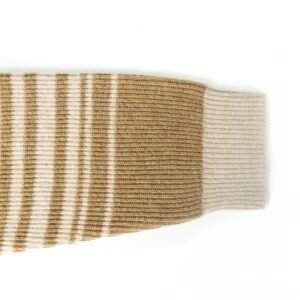 Cashmere pullover striped print