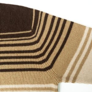 Cashmere pullover striped print
