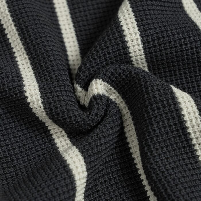 Summer lightweight sweaters striped weave polo T-shirt mens Sweaters solution Ainear-clothing