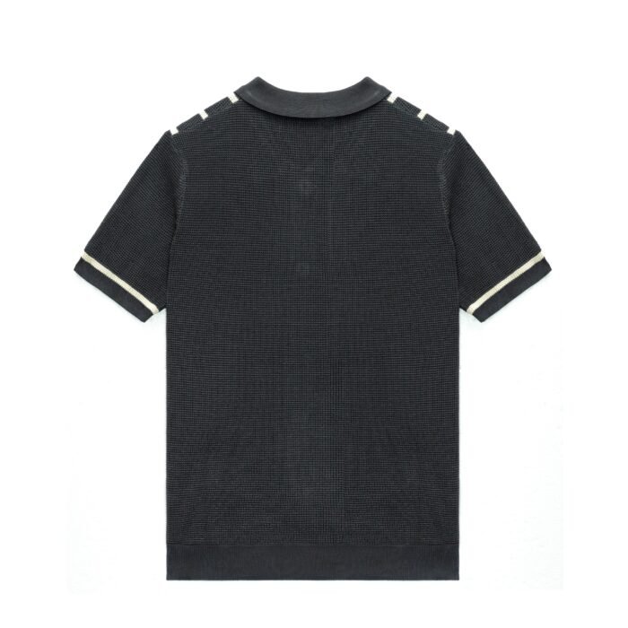 Summer lightweight sweaters striped weave polo T-shirt mens Sweaters solution Ainear-clothing