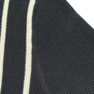cotton T-shirt cardigan striped crochet