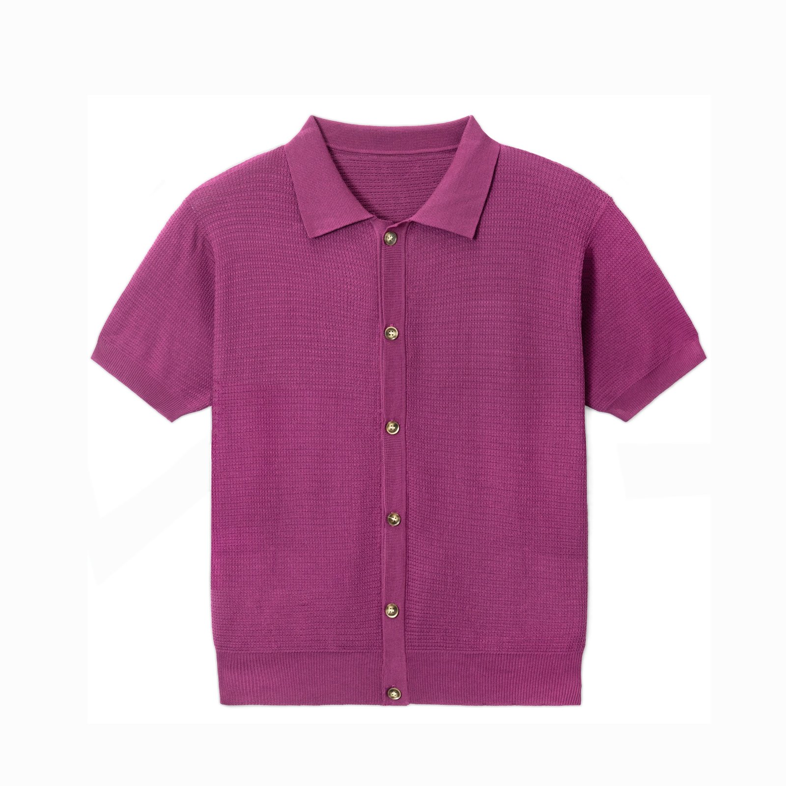 Summer lightweight sweaters cardigan weave polo T-shirt mens Sweaters solution Ainear-clothing