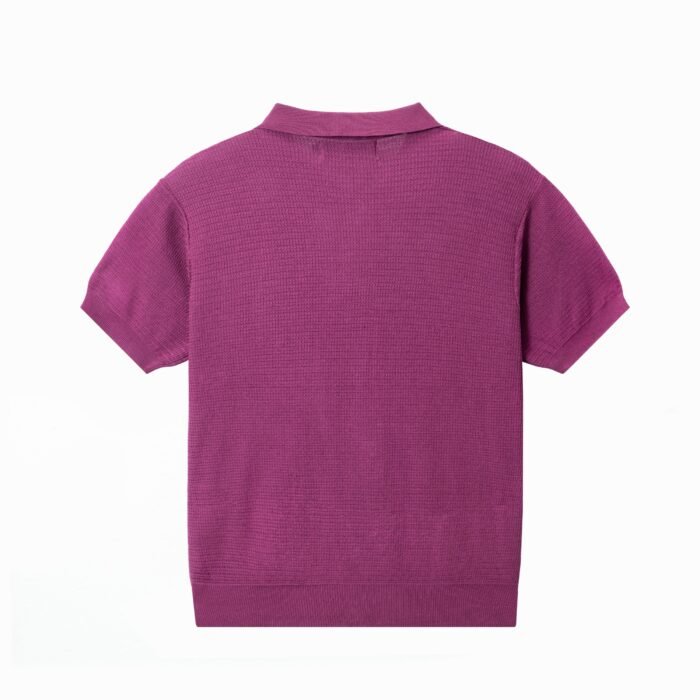 Summer lightweight sweaters cardigan weave polo T-shirt mens Sweaters solution Ainear-clothing