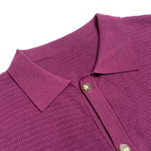 cotton T-shirt breasted cardigan crochet