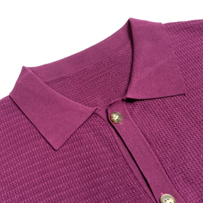 Summer lightweight sweaters cardigan weave polo T-shirt mens Sweaters solution Ainear-clothing