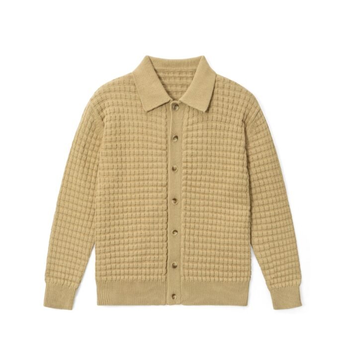 Long sleeve summer sweaters weave striped cardigan mens sweaters customized Ainear-clothing