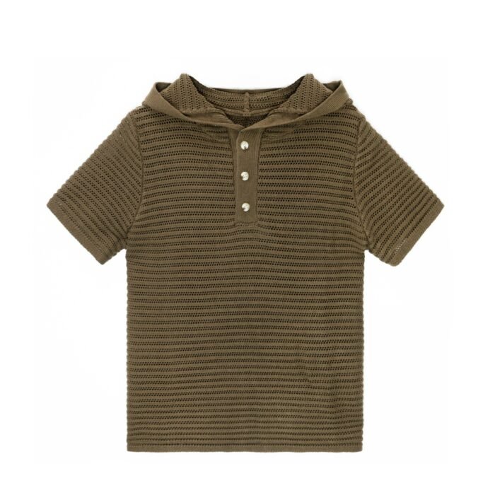 Mens Sweaters bulk open weave summer sweaters light acrylic polo T-shirt hoodie crochet Ainear-clothing