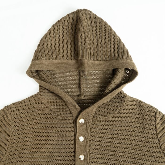 Mens Sweaters bulk open weave summer sweaters light acrylic polo T-shirt hoodie crochet Ainear-clothing