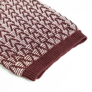 acrylic polo open weave crochet v neck