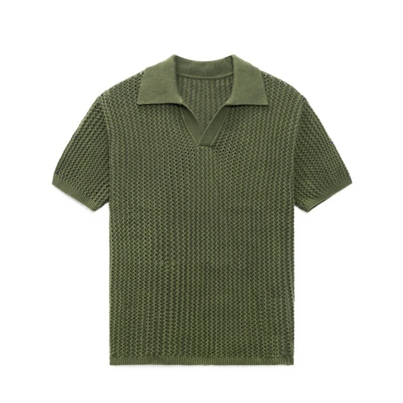 cotton polo T-shirt crochet basic