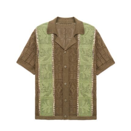 Hollow summer sweaters light acrylic graphic polo T-shirt mens Sweaters custom Ainear-clothing
