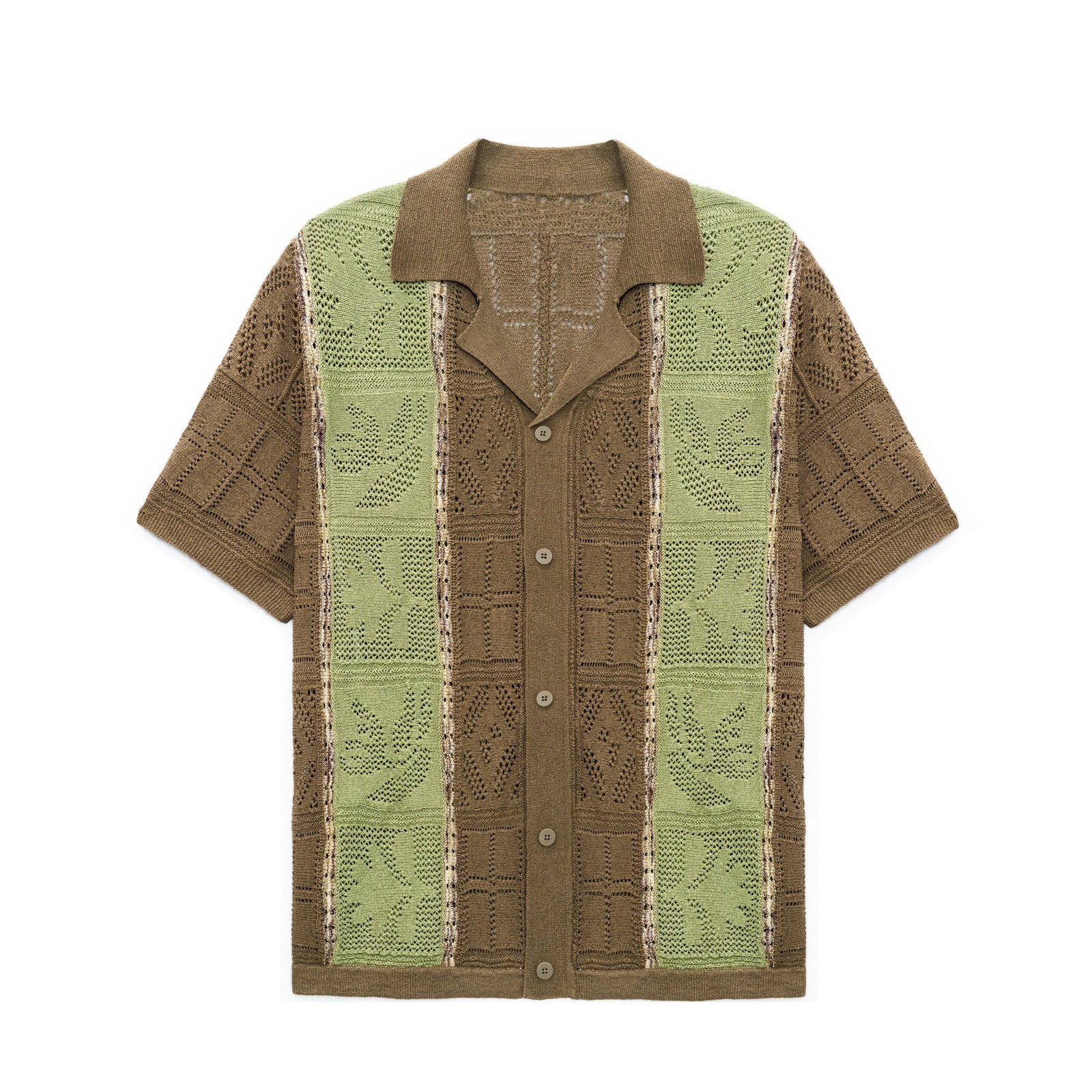 Hollow summer sweaters light acrylic graphic polo T-shirt mens Sweaters custom Ainear-clothing