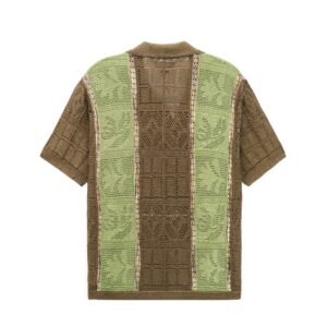 acrylic polo T-shirt cardigan Hollow graphic
