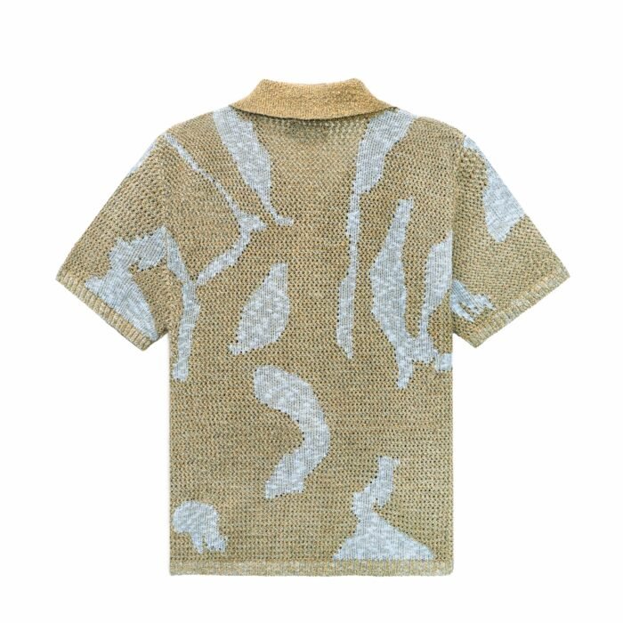 Mens Sweaters factory Hollow summer sweaters light acrylic graphic polo T-shirt Ainear-clothing