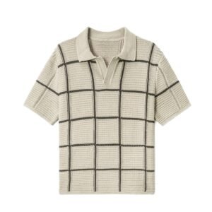 cotton polo T-shirt Hollow Breathable basic