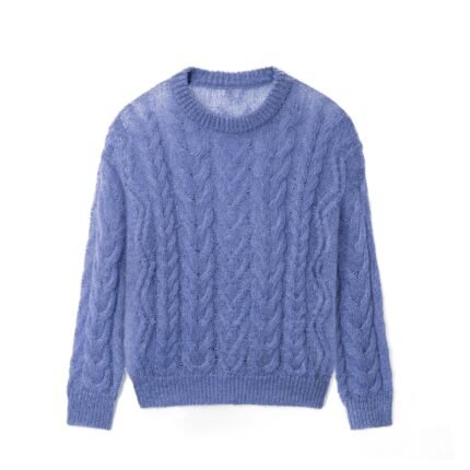 mohair mens Sweaters manufacturer open weave Sweater summer knit sweaters summer weight sweaters cable weave striped