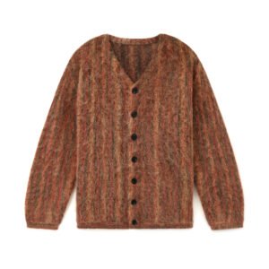 Wool cardigan breasted