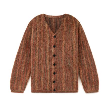 Wool cardigan breasted