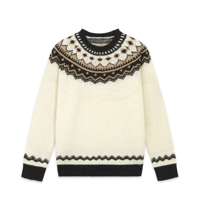 wool pullover nordic icelandic style