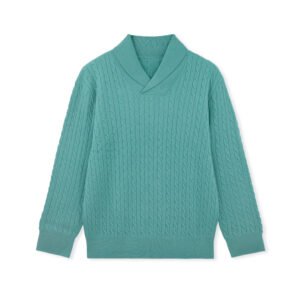 wool pullover shawl collar