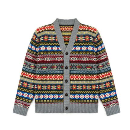 wool cardigan aztec