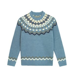 wool pullover icelandic pattern