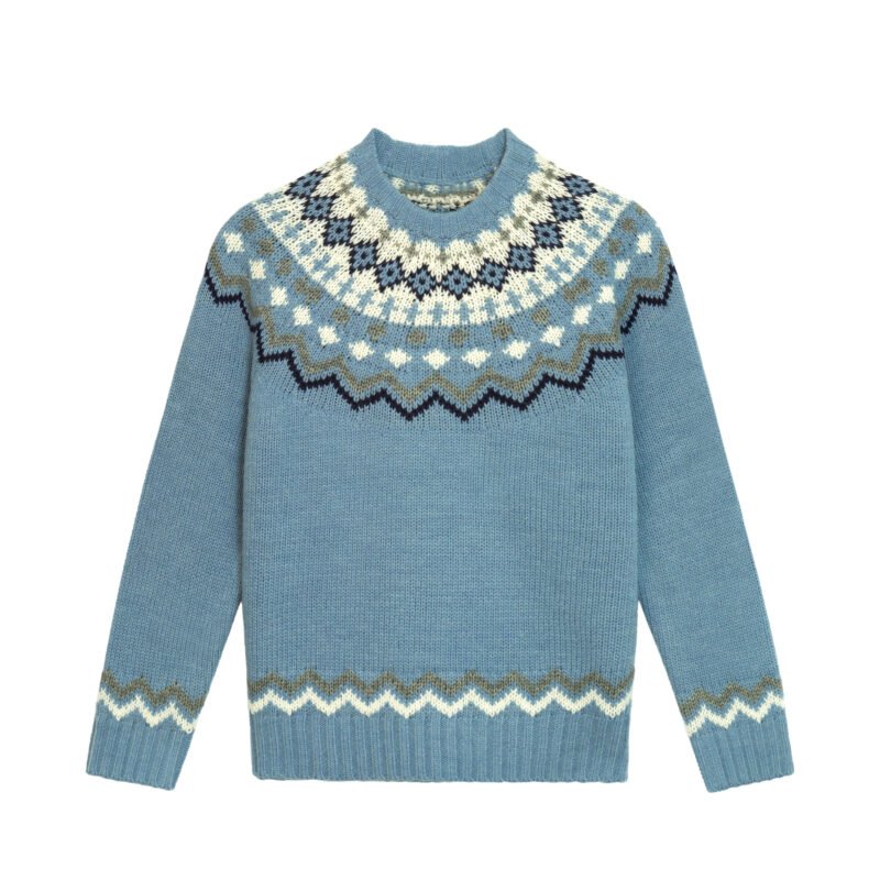 wool pullover icelandic pattern