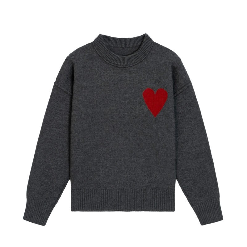 wool pullover jacquard graphic