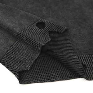 cotton pullover ripped distressed