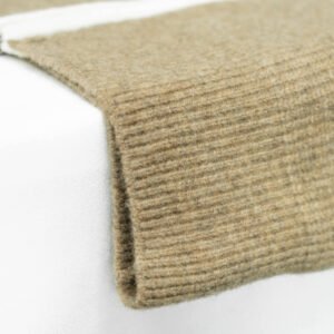 wool cardigan full zip ribbed