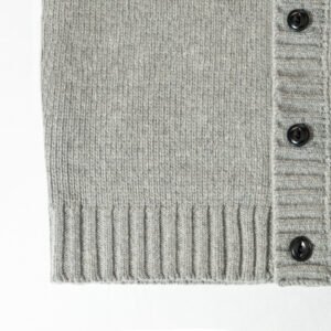 wool cardigan deep v neck fair isle