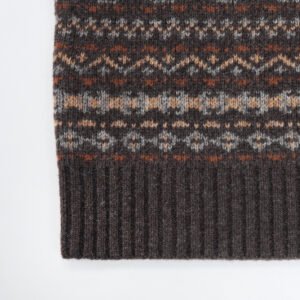 wool pullover aztec striped graphic