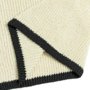 viscose polo T-shirt crochet weave