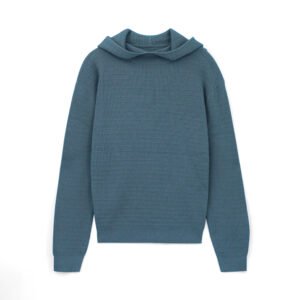 wool Hoodie ribbed