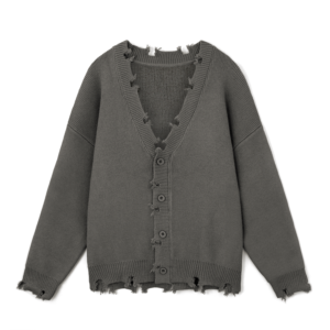 acrylic cardigan ripped