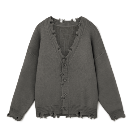 acrylic  cardigan ripped