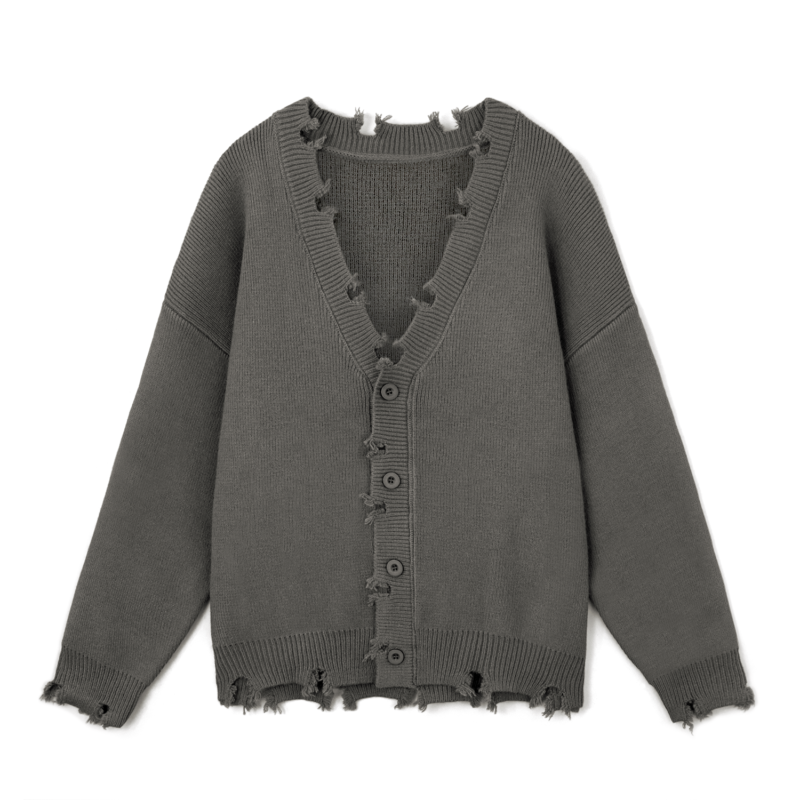 acrylic cardigan ripped