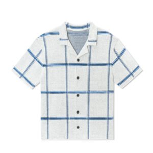 Cotton T-shirt cardigan striped