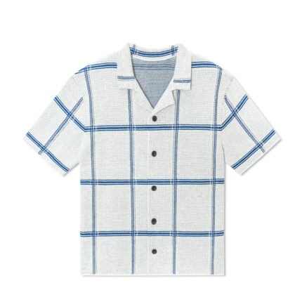 Cotton T-shirt cardigan striped
