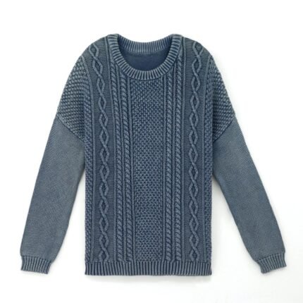 cotton pullover acid wash