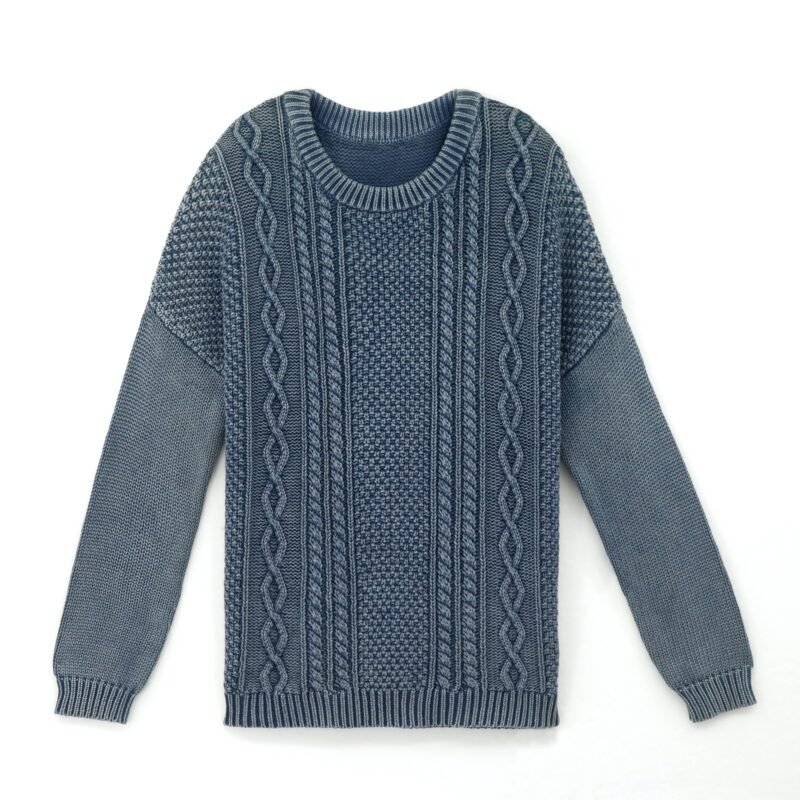 cotton pullover acid wash