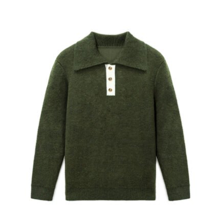 wool pullover polp neck classic