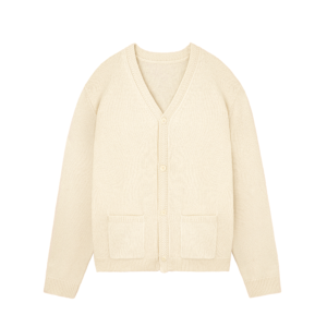 wool cardigan plain