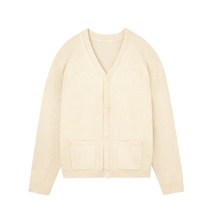 wool cardigan plain